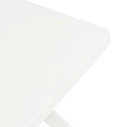 Table de bistro Blanc 70x70x72 cm Plastique 