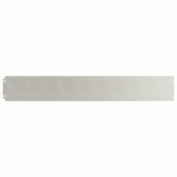 Bordures de pelouse 10 pcs 15x103 cm acier inoxydable 