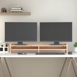 Support pour moniteur 100x24x16 cm Bois de pin solide 