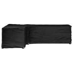 Housse de salon de jardin en forme de L 16 œillets 210x260x80cm 