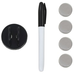 Tableau noir magnétique mural Verre 120x60 cm 