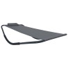 Lit de jardin Gris 200x90 cm Acier 