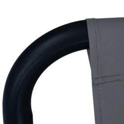 Lit de jardin Gris 200x90 cm Acier 