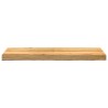 Marches d'escalier 2 pcs marron clair 80x25x2 cm chêne massif 