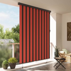 Store Roulant Extérieur orange et marron 220 x 250 cm tissu 