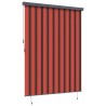 Store Roulant Extérieur orange et marron 220 x 250 cm tissu 
