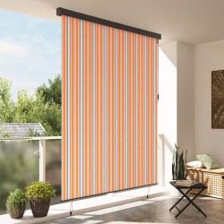Store Roulant Extérieur Rayé Jaune et bleu 220 x 250 cm tissu 