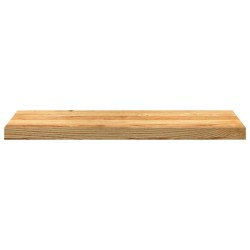 Appuis de fenêtre 2 pcs marron clair bois de chêne massif 