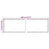 Écran d'intimité de balcon anthracite 800x90 cm PVC 