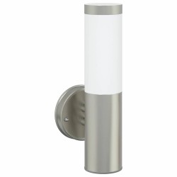 Applique Murale Extérieure 2 pcs Argent Acier Inoxydable IP44 