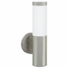 Applique Murale Extérieure 2 pcs Argent Acier Inoxydable IP44 