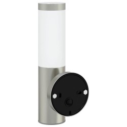 Applique Murale Extérieure 2 pcs Argent Acier Inoxydable IP44 