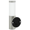Applique Murale Extérieure 2 pcs Argent Acier Inoxydable IP44 