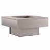 brasero carré 60x60x30 cm en acier corten 