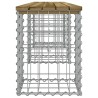 Banc de jardin design gabion 203x31x42 cm bois de pin imprégné 