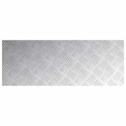 Plaques en aluminium avec motif en relief 4 pcs Antidérapantes 80x30 cm 