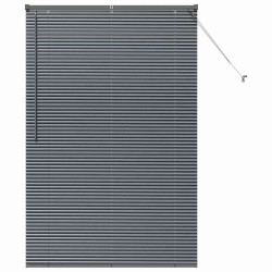 Store de Fenêtre Gris foncé 80 x 130 cm Aluminium 