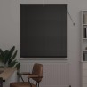 Store de Fenêtre avec des rideaux Autre Noir 80 x 130 cm Aluminium 