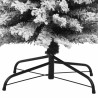 Sapin de Noël artificiel mince flocon de neige vert 180 cm PVC 
