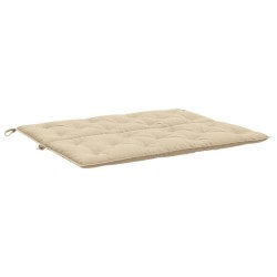 Coussin de banc de jardin beige 120x(50+50)x7 cm tissu oxford 