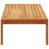 Table de jardin 100x50x27 cm bois d'acacia solide  
