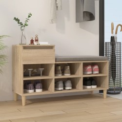 Armoire à chaussures Chêne sonoma 102x36x60cm Bois d'ingénierie 