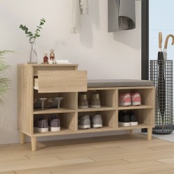 Armoire à chaussures Chêne sonoma 102x36x60cm Bois d'ingénierie 