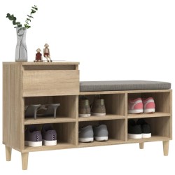 Armoire à chaussures Chêne sonoma 102x36x60cm Bois d'ingénierie 