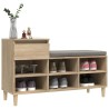 Armoire à chaussures Chêne sonoma 102x36x60cm Bois d'ingénierie 