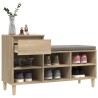 Armoire à chaussures Chêne sonoma 102x36x60cm Bois d'ingénierie 