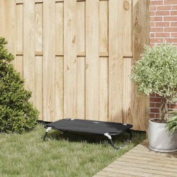 Lit pour chien pliable Noir ML Tissu Oxford et acier 