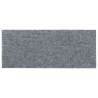 Tapis d'escalier autocollants 30 pièces 60 x 25 cm Gris clair Rectangulaire 