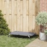 Lit pour Chien Pliable Gris clair Cadre en métal, lit en tissu 