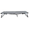Lit pour Chien Pliable Gris clair Cadre en métal, lit en tissu 