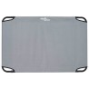 Lit pour Chien Pliable Gris clair Cadre en métal, lit en tissu 