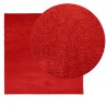 Tapis OVIEDO à poils courts rouge 120x120 cm 