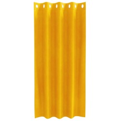 Rideaux occultants avec œillets 2 pcs Jaune moutarde Velours 