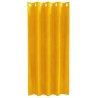 Rideaux occultants avec œillets 2 pcs Jaune moutarde Velours 