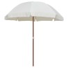Parasol de jardin avec mât en acier 240 cm Sable 