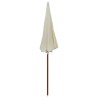 Parasol de jardin avec mât en acier 240 cm Sable 