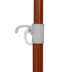 Parasol de jardin avec mât en acier 240 cm Sable 