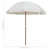 Parasol de jardin avec mât en acier 240 cm Sable 