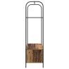 Porte-vêtements avec étagères Bois ancien 100x44x160 cm 