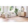 Tapis Shaggy avec dos en latex Crème 200x200 cm 