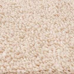 Tapis Shaggy avec dos en latex Crème 200x200 cm 