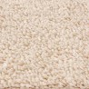 Tapis Shaggy avec dos en latex Crème 200x200 cm 