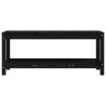 Banc de jardin noir 108x35x45 cm bois massif de pin 