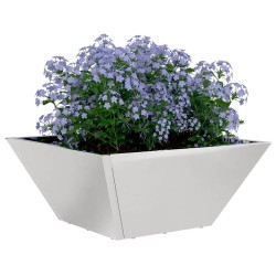 Planteur en bol de jardin 35x35x15 cm en inox 