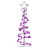 Sapin de Noël à LED avec boules 100 LED blanc chaud 150 cm 