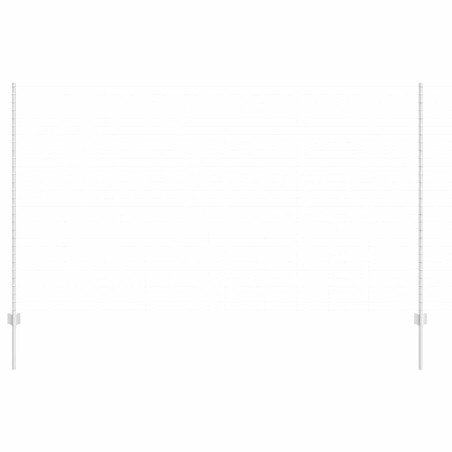 Poteaux de clôture 10 pcs en U de 150 cm en acier galvanisé 